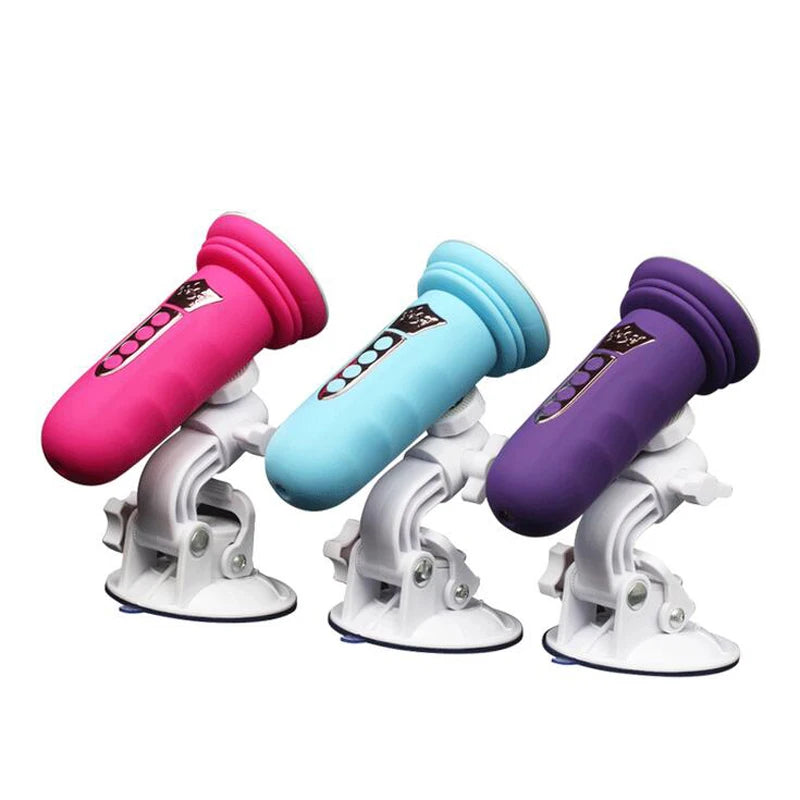 Suction Cup Base Sex Machine Telescopic Dildo Vibrator
