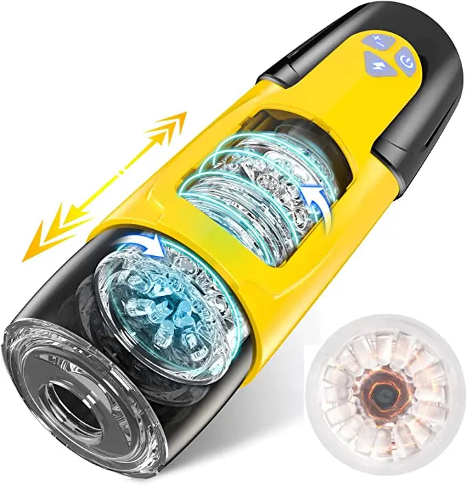 Automatic Male Masturbator (with 7 Thrusting Rotating Modes for Penis Stimulation)
