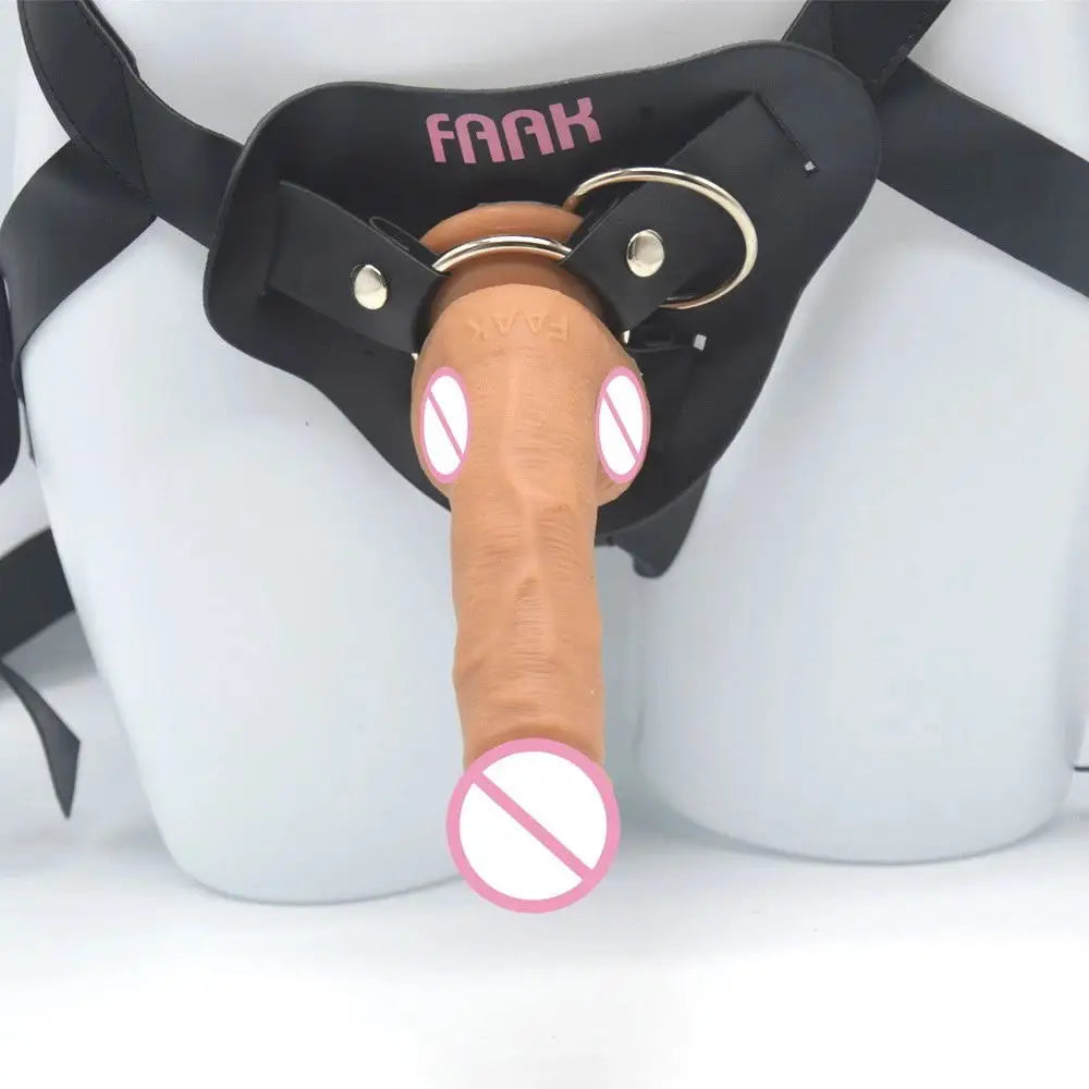 Soft and Safe Food Grade Silicone Huge Strap-on Large Dildo