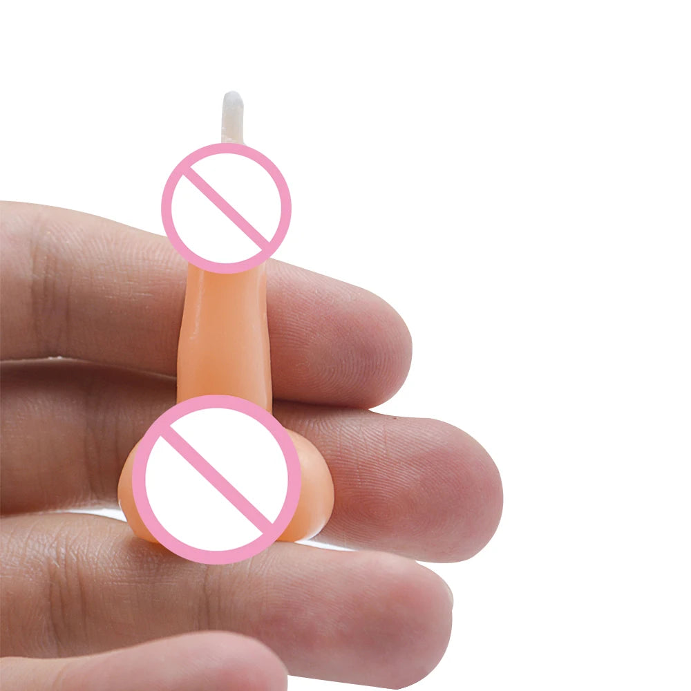 EXVOID Cock Dick Penis Candle Hen Party Accessories Gift Sex Toys for Couples Flirting Sex Shop Mini Willy Candles 1 Pair