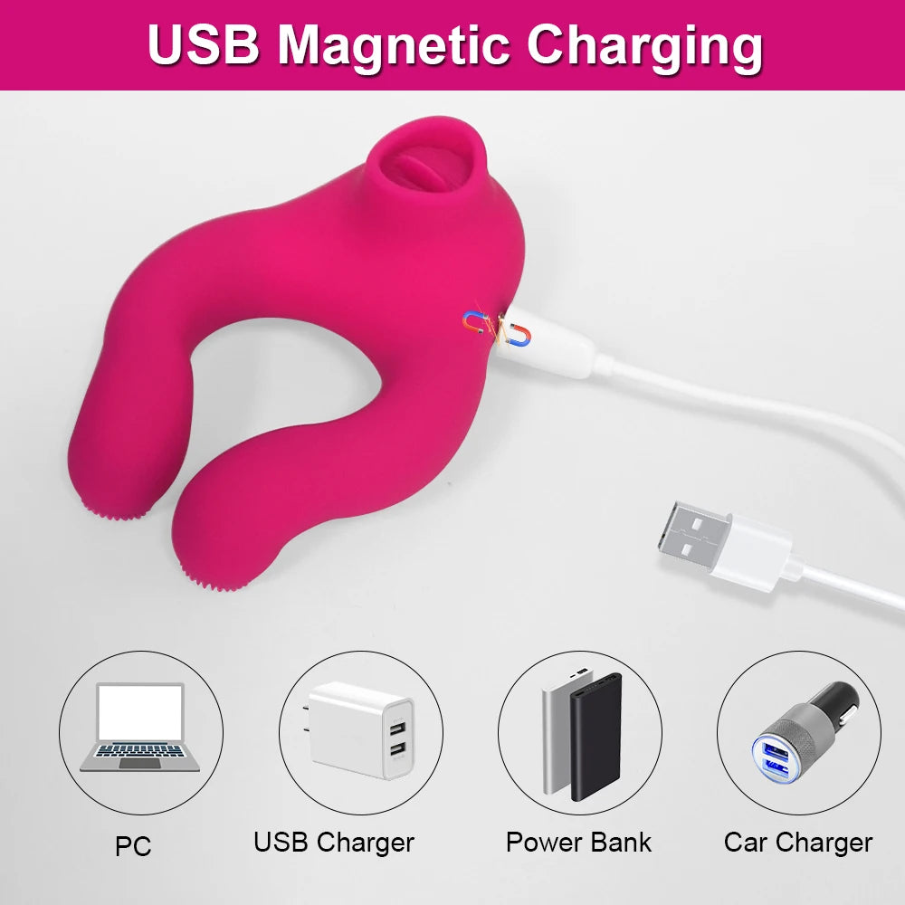 Vibrator For Women (suck and lick)