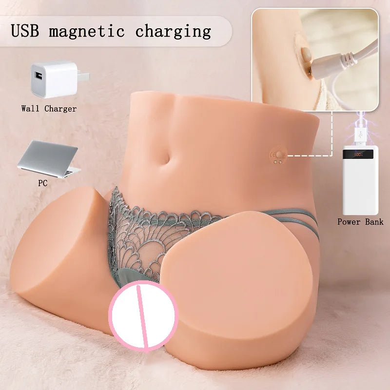 Vibrating Telescopic Buttock Big Butt Ass Masturbator