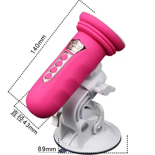 Suction Cup Base Sex Machine Telescopic Dildo Vibrator