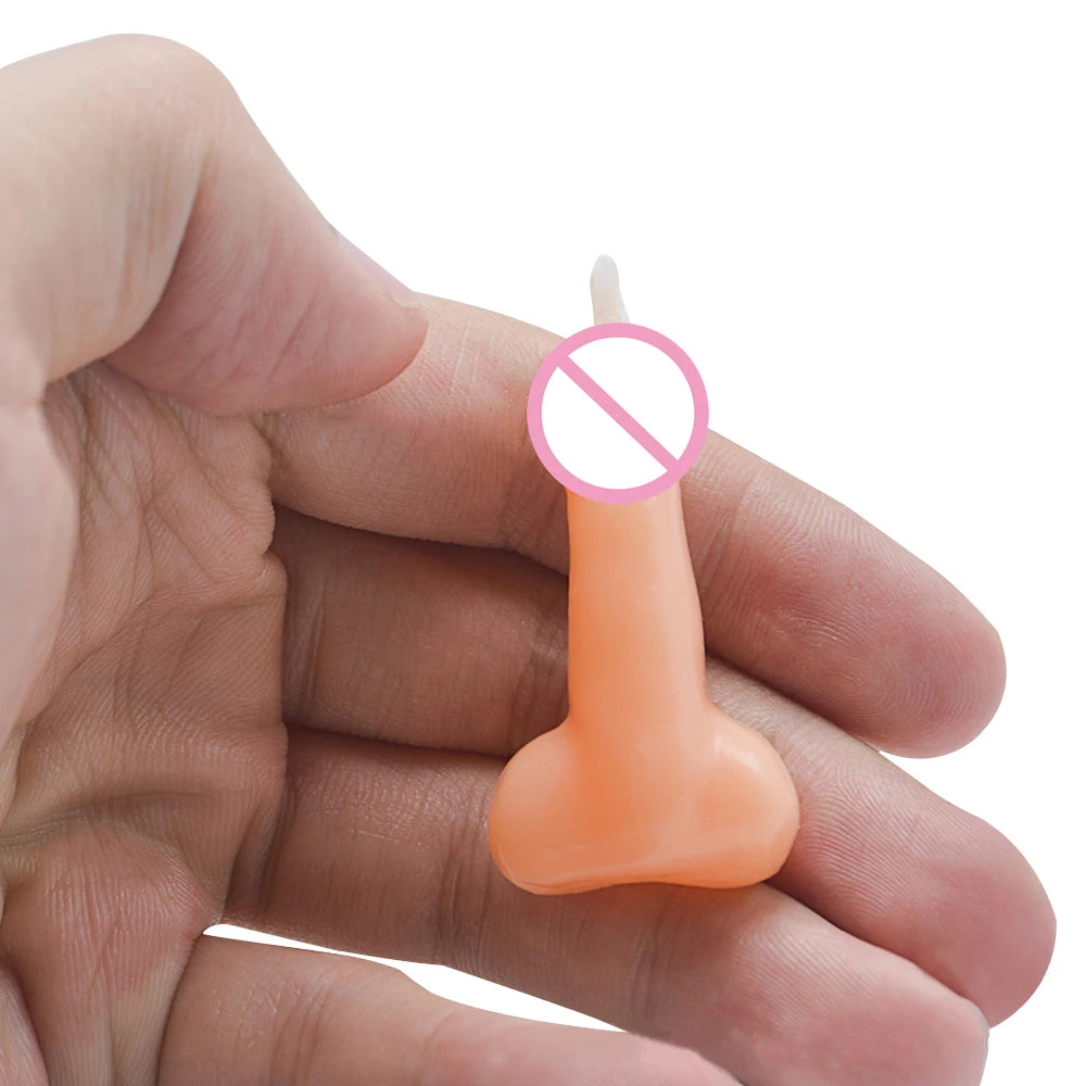 EXVOID Cock Dick Penis Candle Hen Party Accessories Gift Sex Toys for Couples Flirting Sex Shop Mini Willy Candles 1 Pair