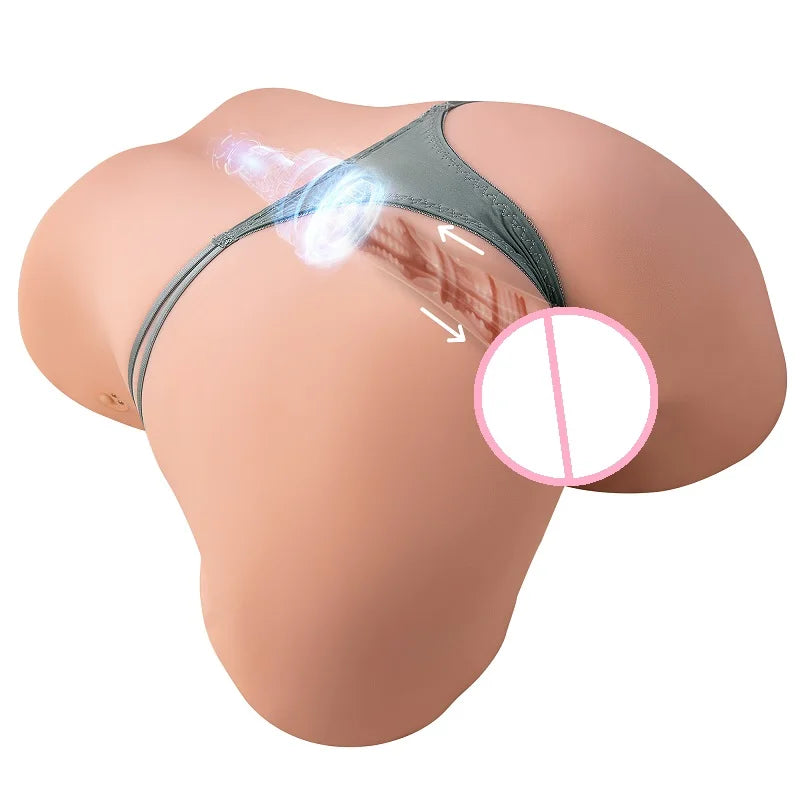 Vibrating Telescopic Buttock Big Butt Ass Masturbator