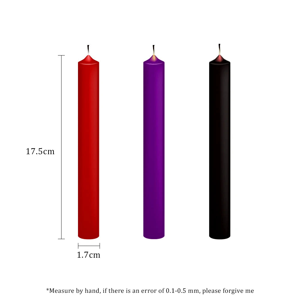 EXVOID Drip Candles Sex Candles 3PCS/SET BDSM Flirting Adult Products SM Sex Toy For Couples Relaxation Low Temperature Candle