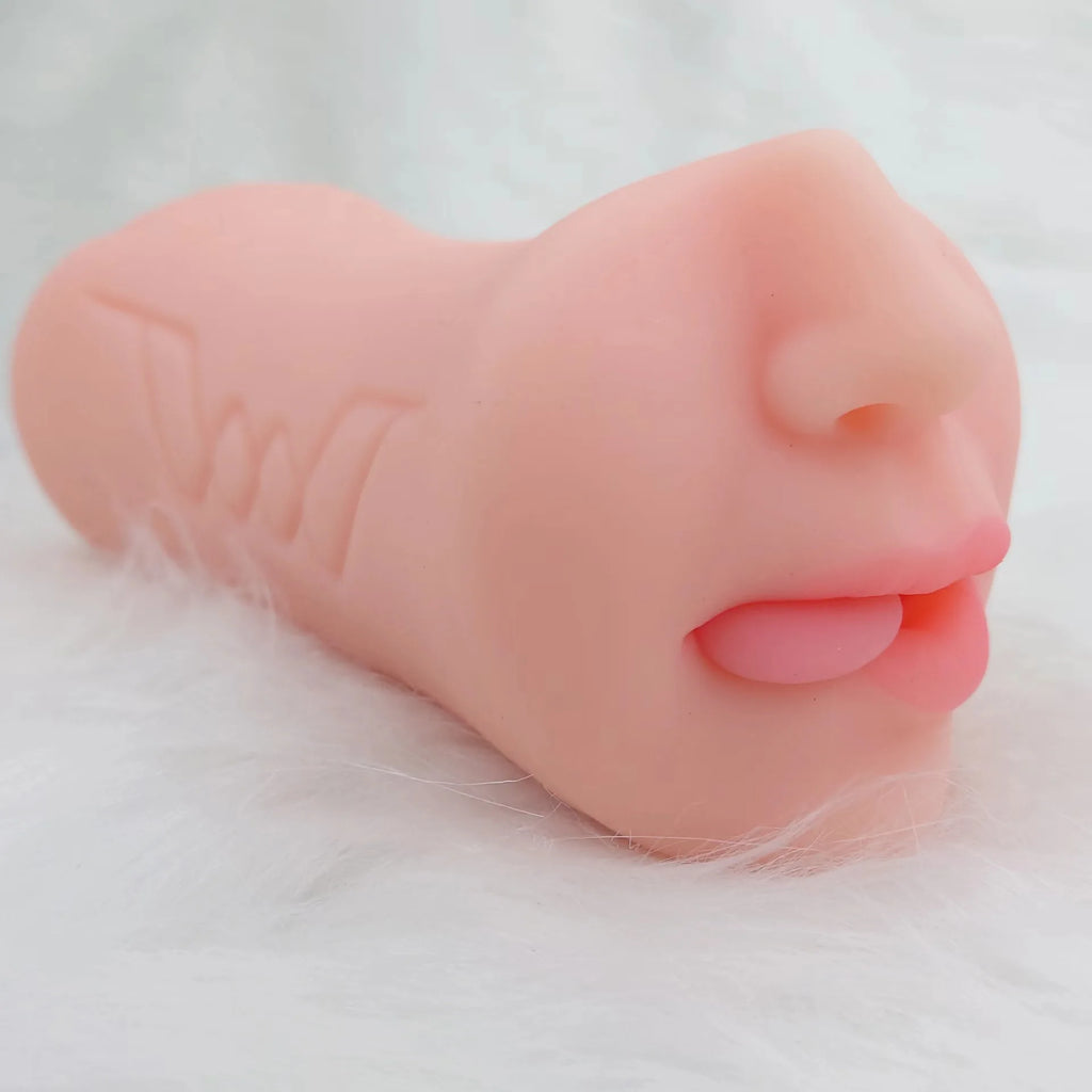 Double Hole Oral 3D masturbate (with Brown Deep Throat Elastic Odorless)