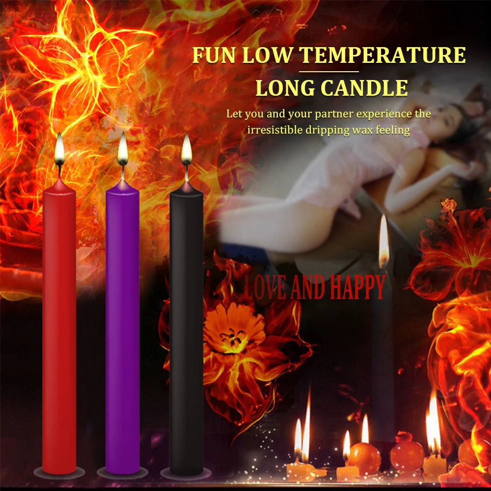 EXVOID Drip Candles Sex Candles 3PCS/SET BDSM Flirting Adult Products SM Sex Toy For Couples Relaxation Low Temperature Candle