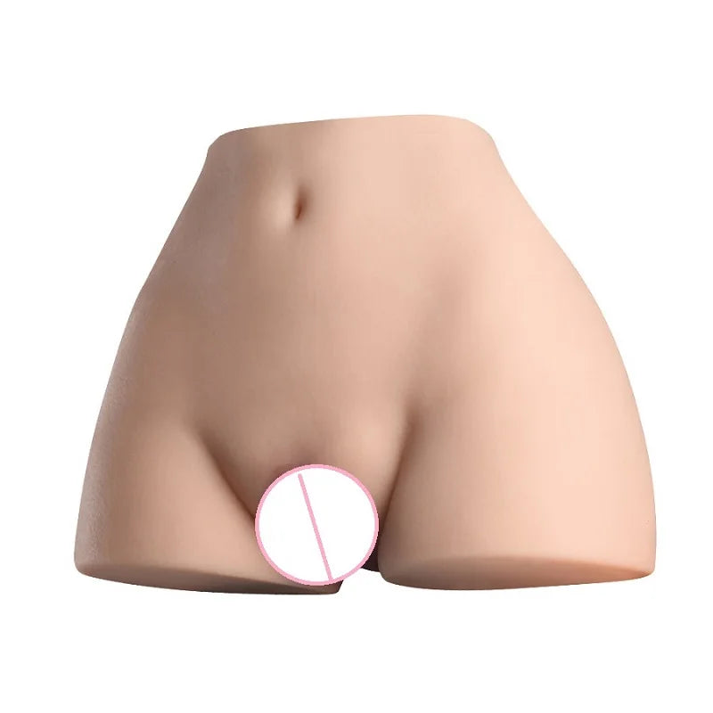 Sexy Vagina Artificial Silicone Pussy Big Ass Masturbator with Real Touch Feeling Skin Color