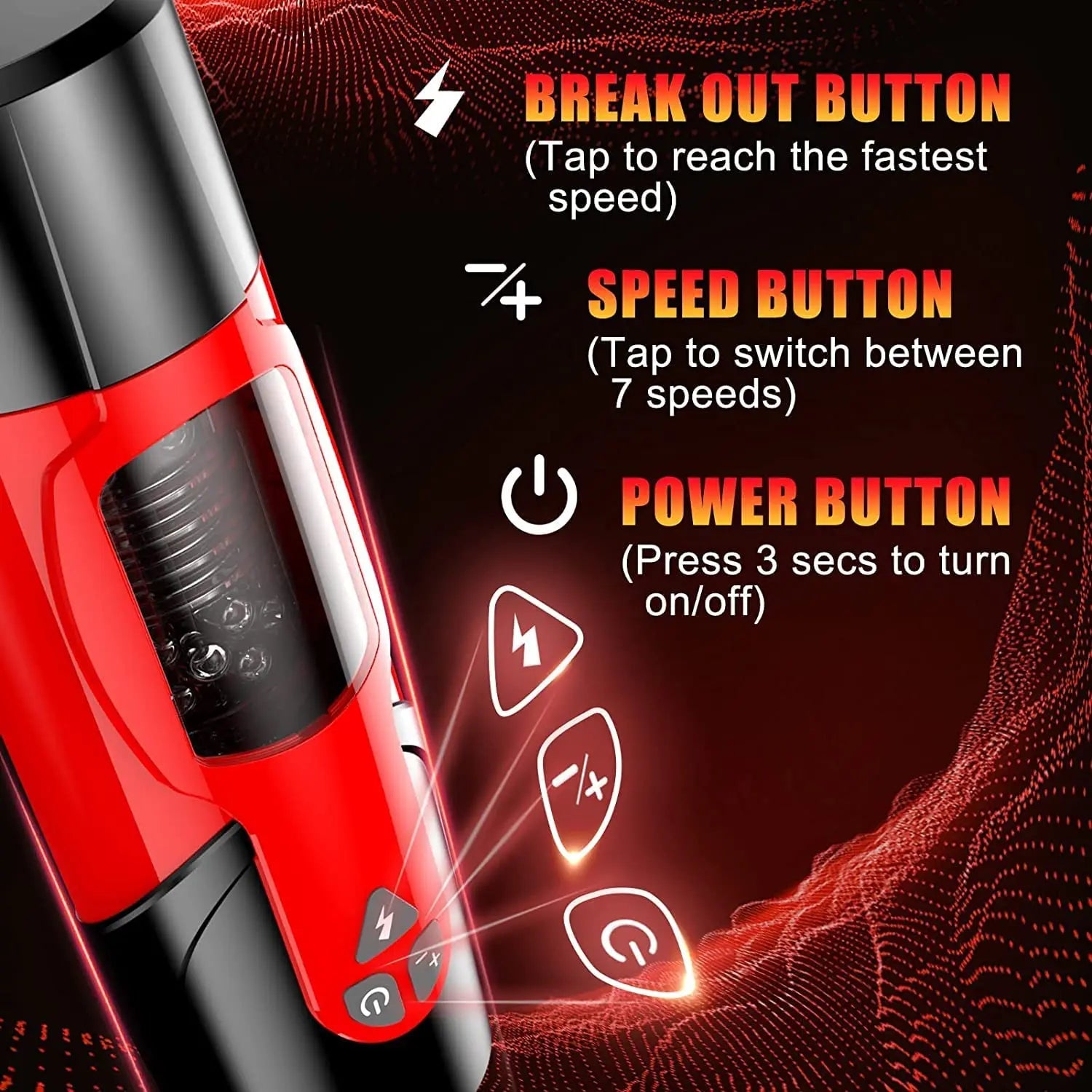 Automatic Male Masturbator (with 7 Thrusting Rotating Modes for Penis Stimulation)