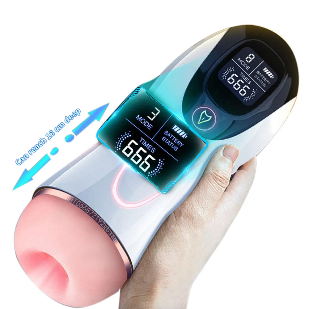 Masturbation Cup 360 Degree Automatic Electric Thrusting Male Masturbator