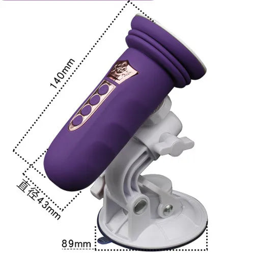 Suction Cup Base Sex Machine Telescopic Dildo Vibrator