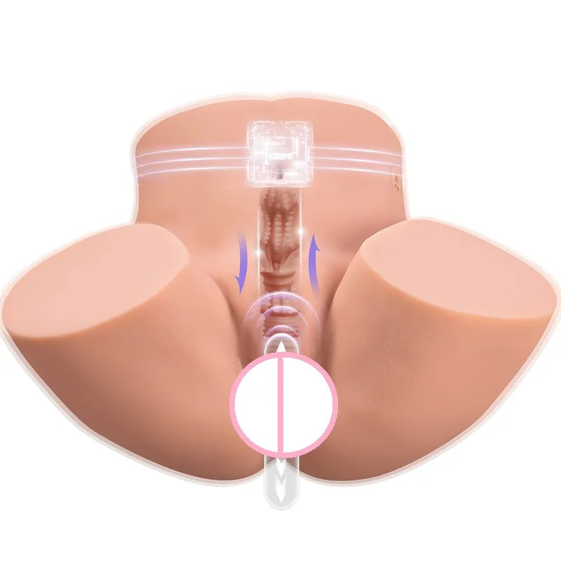 Vibrating Telescopic Buttock Big Butt Ass Masturbator