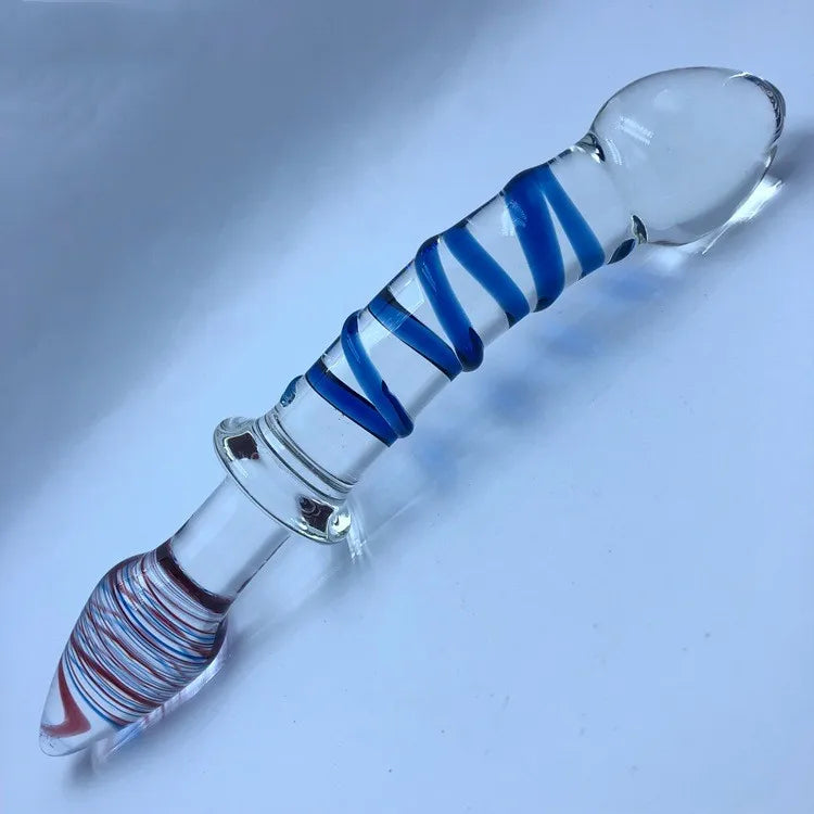 Wellwanted Long Glass Double Head Dildo
