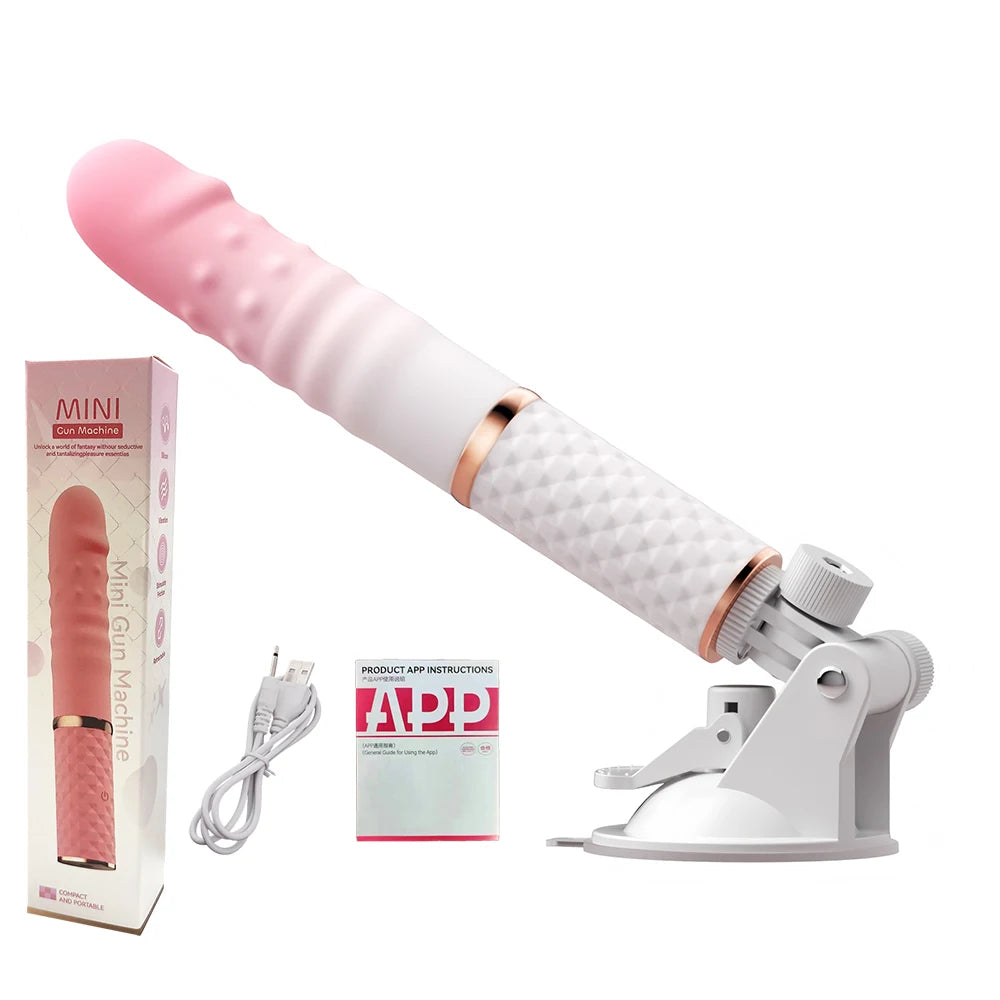 Sex Machine Telescopic Dildo Vibrator Automatic Up Down Massager G-Spot