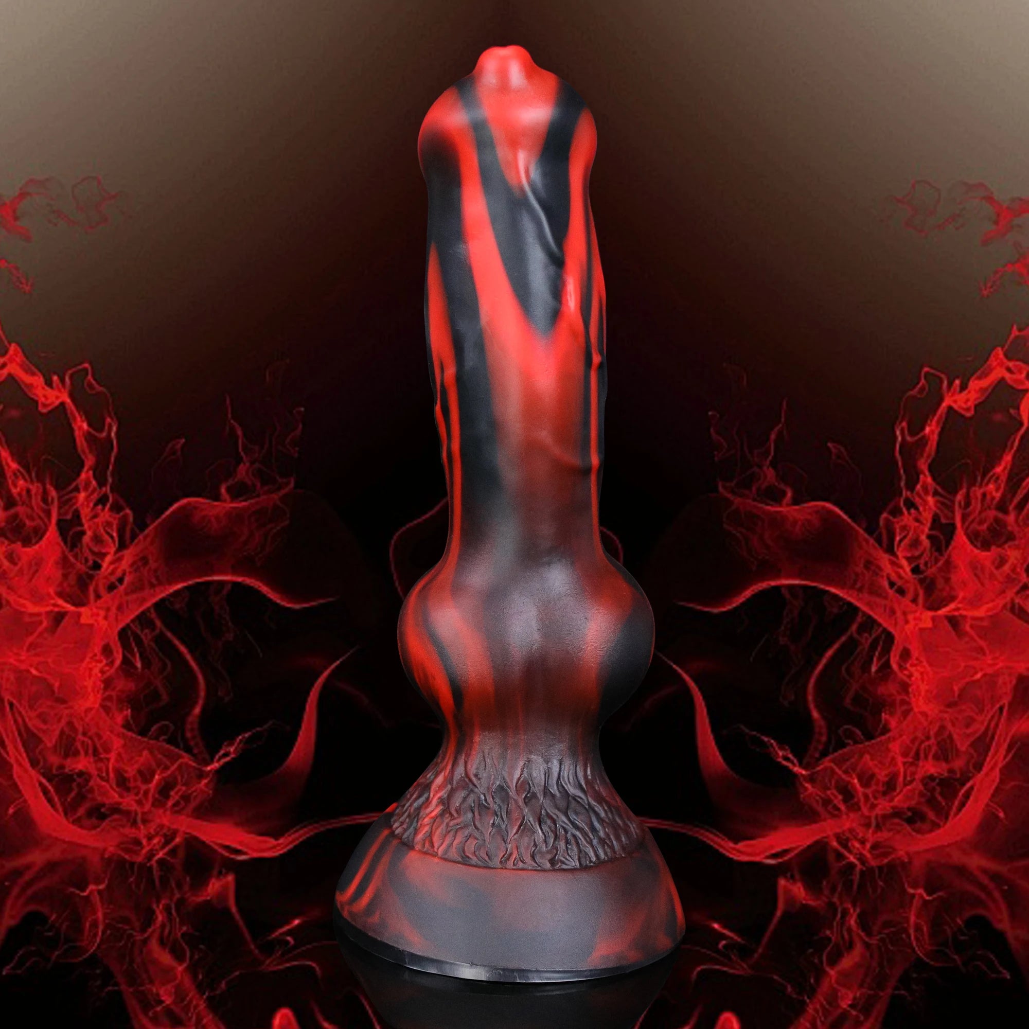 Black Red Dog Dildo