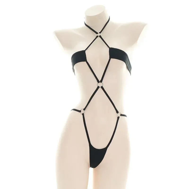 Sexy Lingerie Three-point Women's Sexy Cosplay Cute Maid Bikini