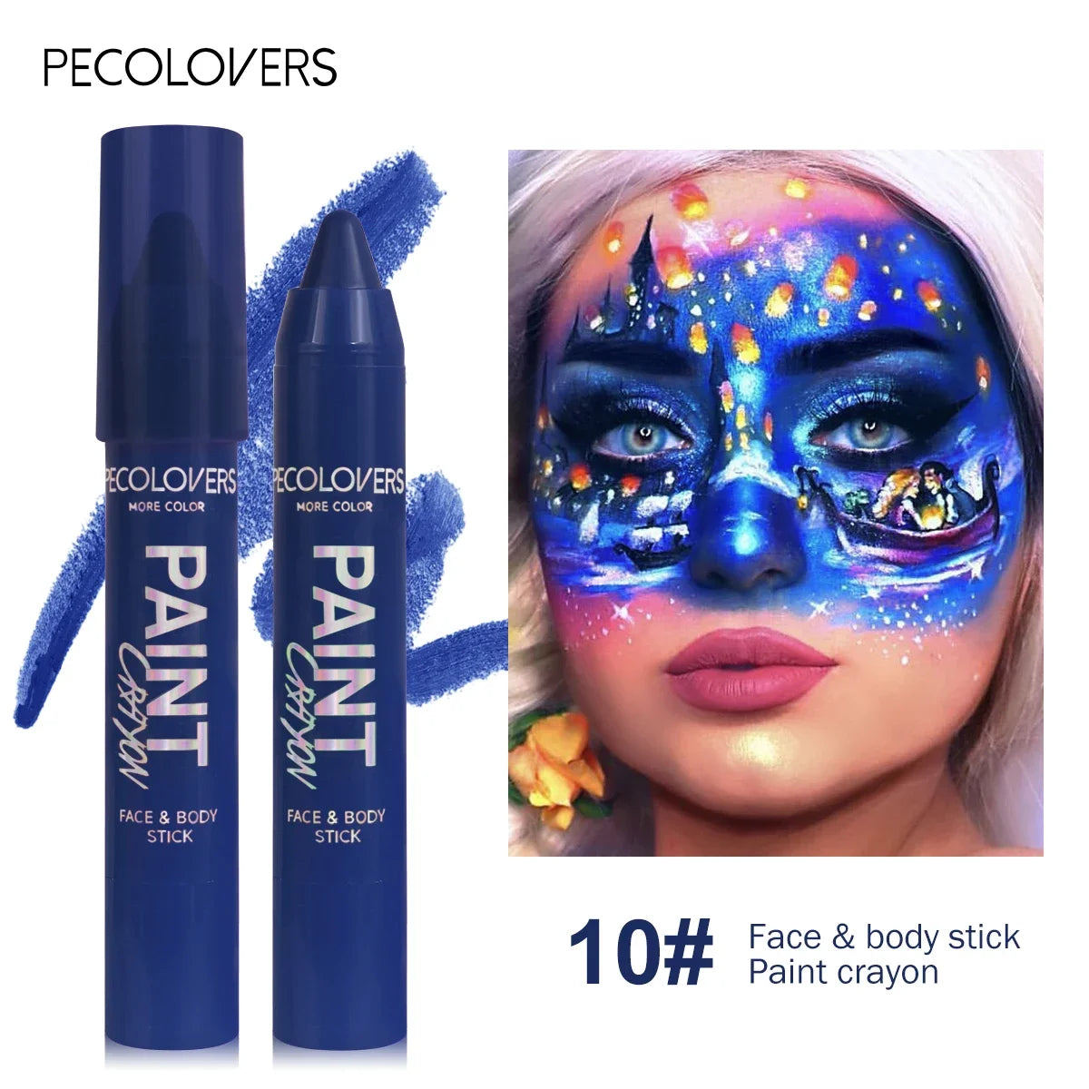 Face & Body Paint Sticks Body Paint Glow in The Dark Under UV Lights Face Painting Crayon Sticks Party