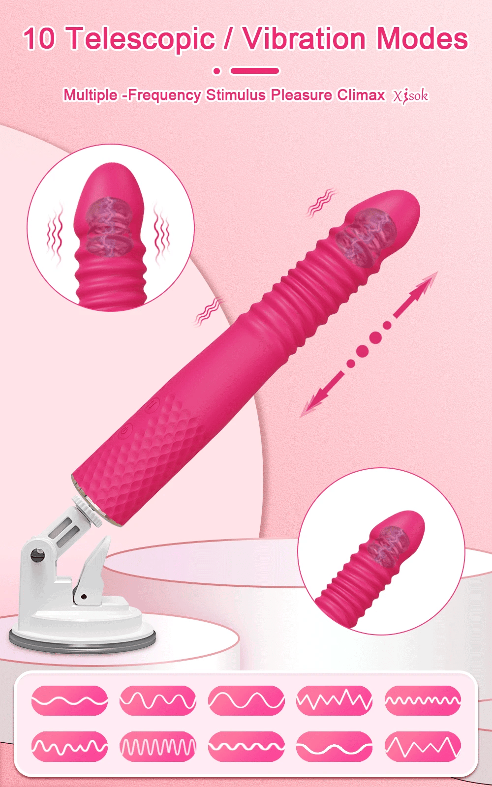 Sex Machine APP Controlled Vibrator (Automatic Up Down)