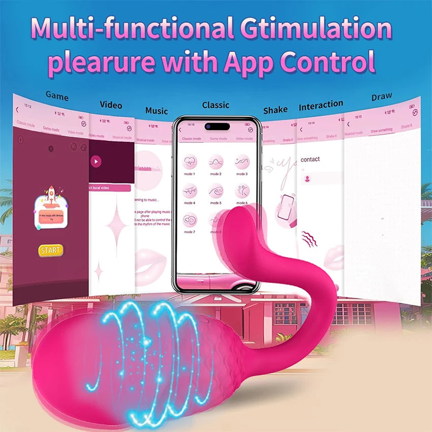 Soouowo APP Remote Control Wearable Vibrator Clitoral