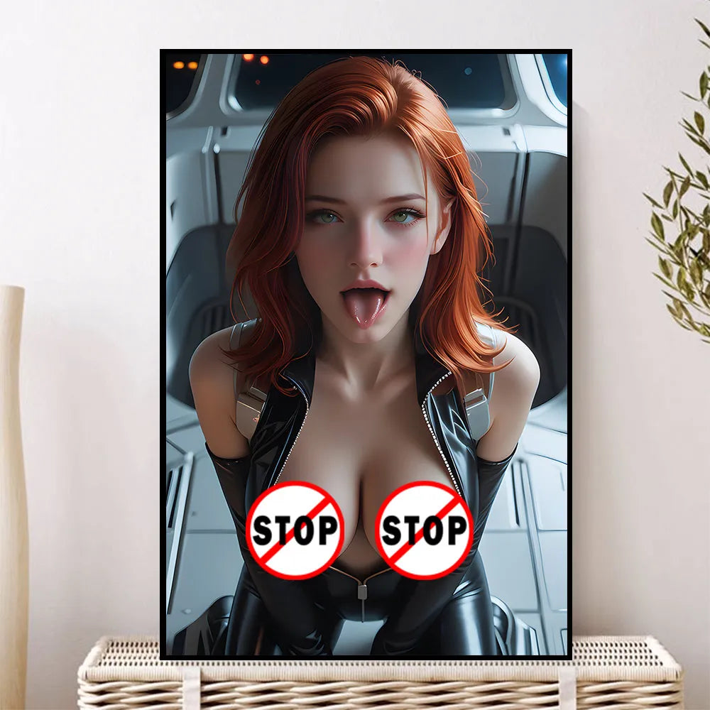 Anime sexy big breasts AI painting