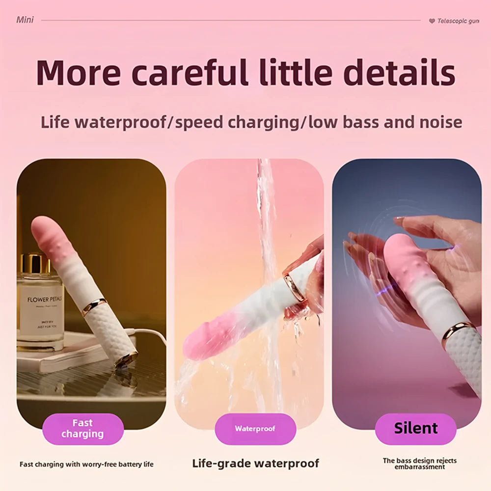 Sex Machine Telescopic Dildo Vibrator Automatic Up Down Massager G-Spot
