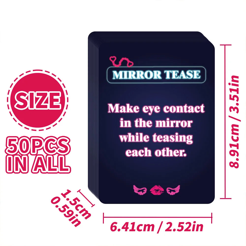 50PCS Sexual Couple Game Card