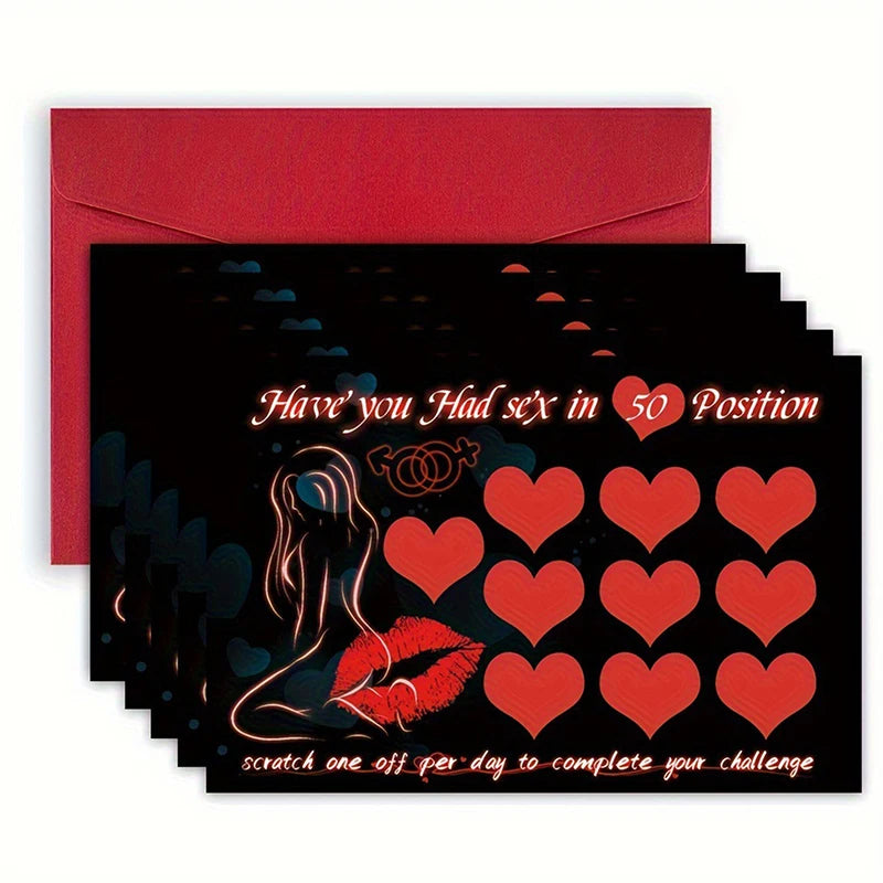 5PCS Sex Scratch Card Couples Games