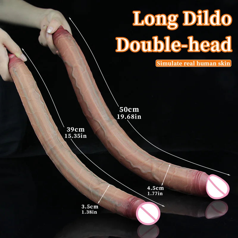 YiHH Realistic Long Dildos Double Head Dildo