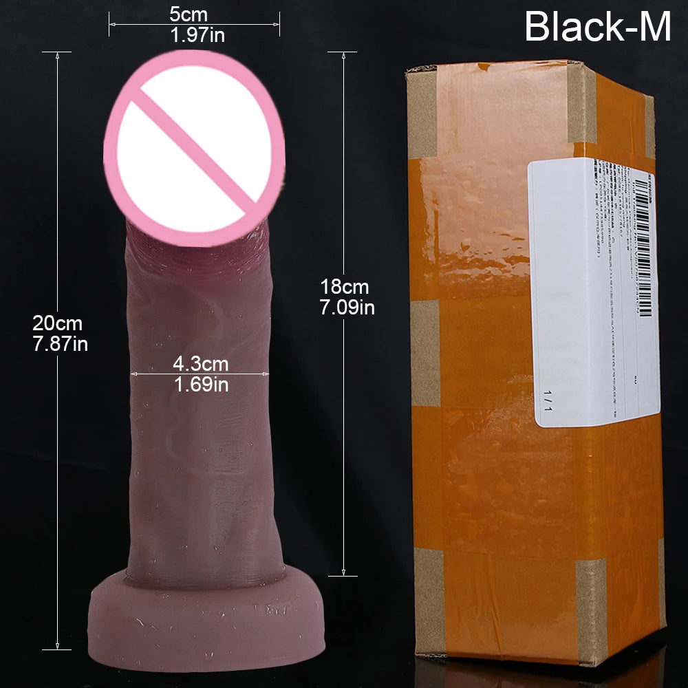 PLAYCHARM Realistic Dildos Big Glans With Suction Base