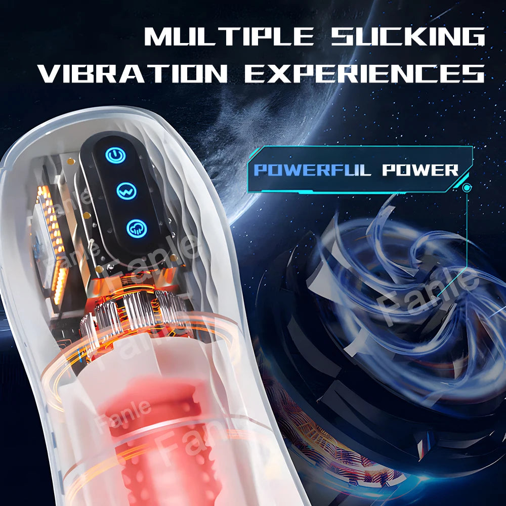 Automatic Sucking Vibration Blowjob Machine (with Heating)