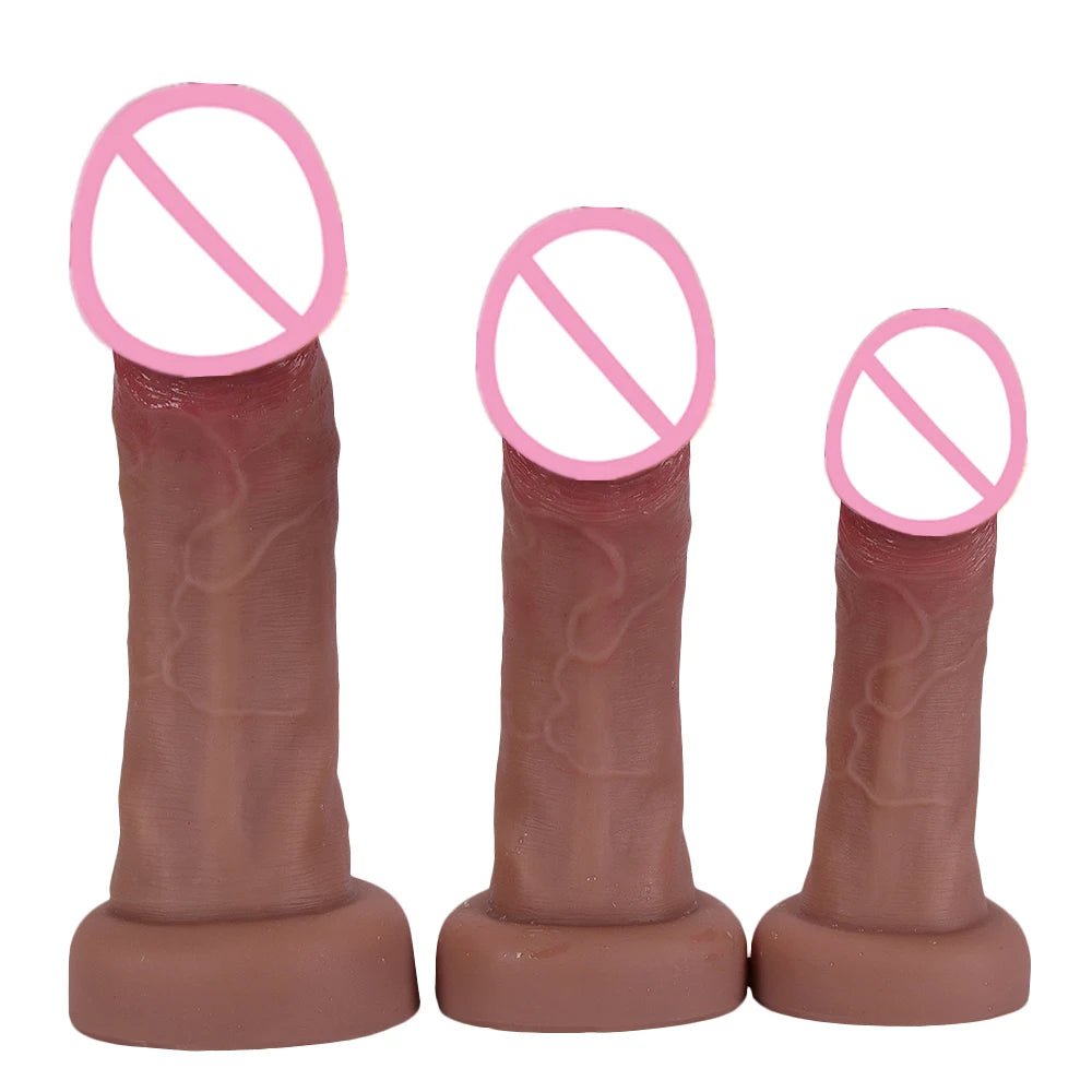 PLAYCHARM Realistic Dildos Big Glans With Suction Base