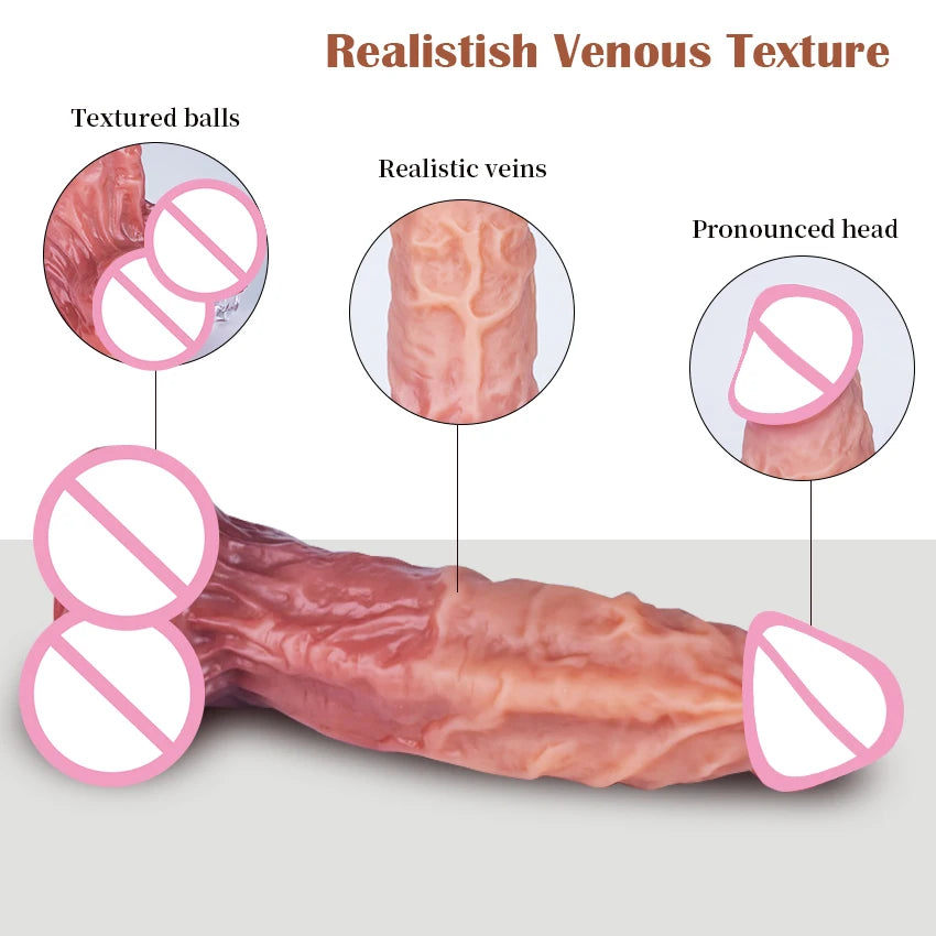 Silicone Dildos With Suction base 9Realistic Penis Sex Toys)