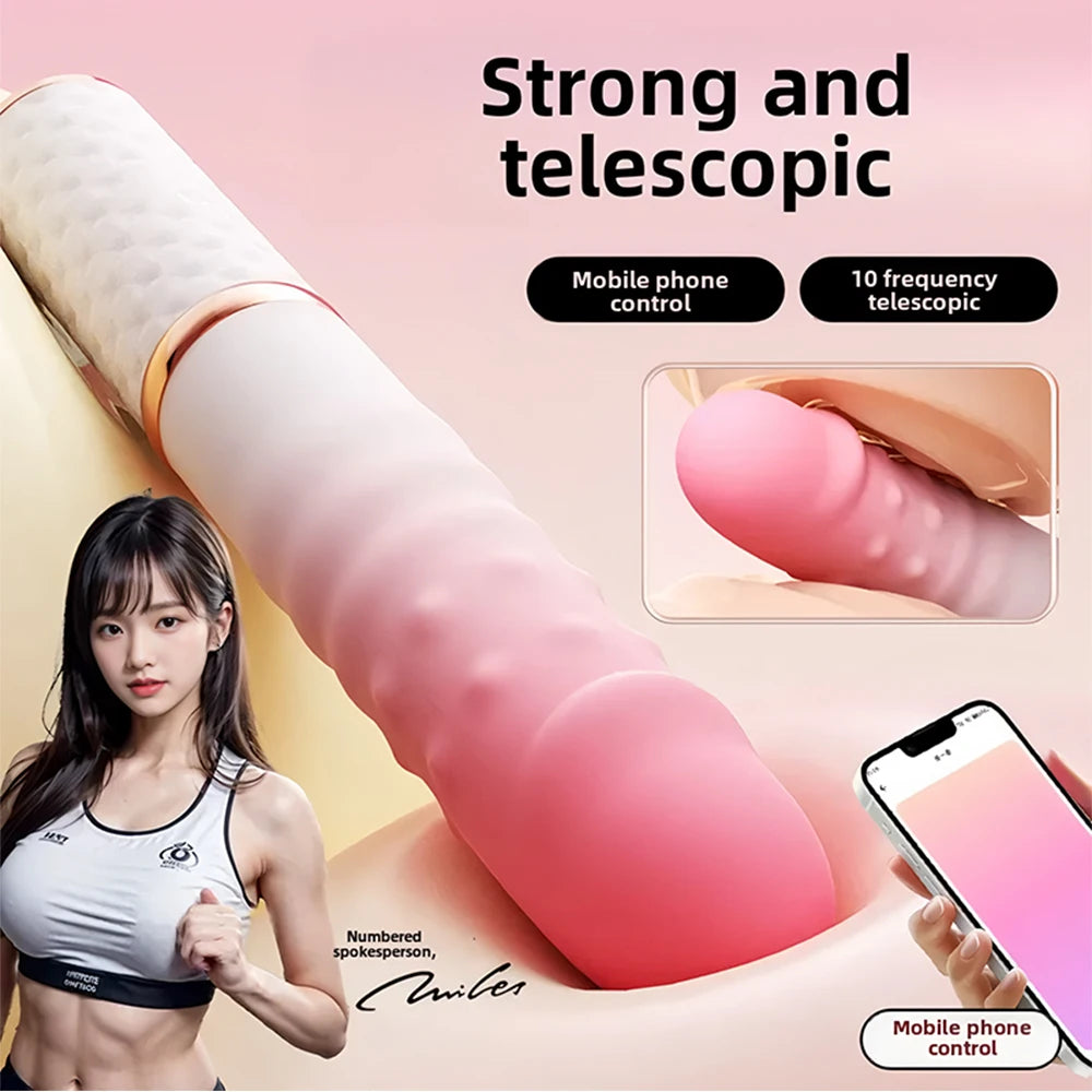 Sex Machine Telescopic Dildo Vibrator Automatic Up Down Massager G-Spot