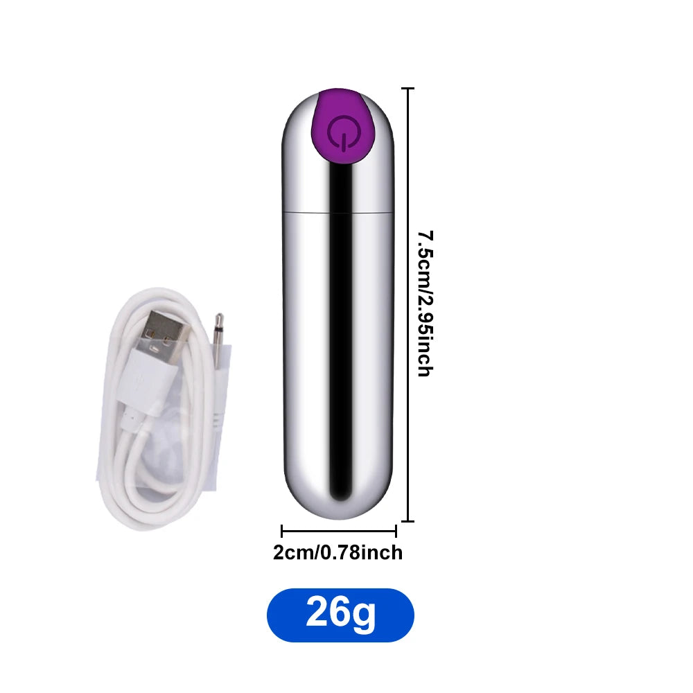 Powerful USB Charge Mini Bullet Vibrator