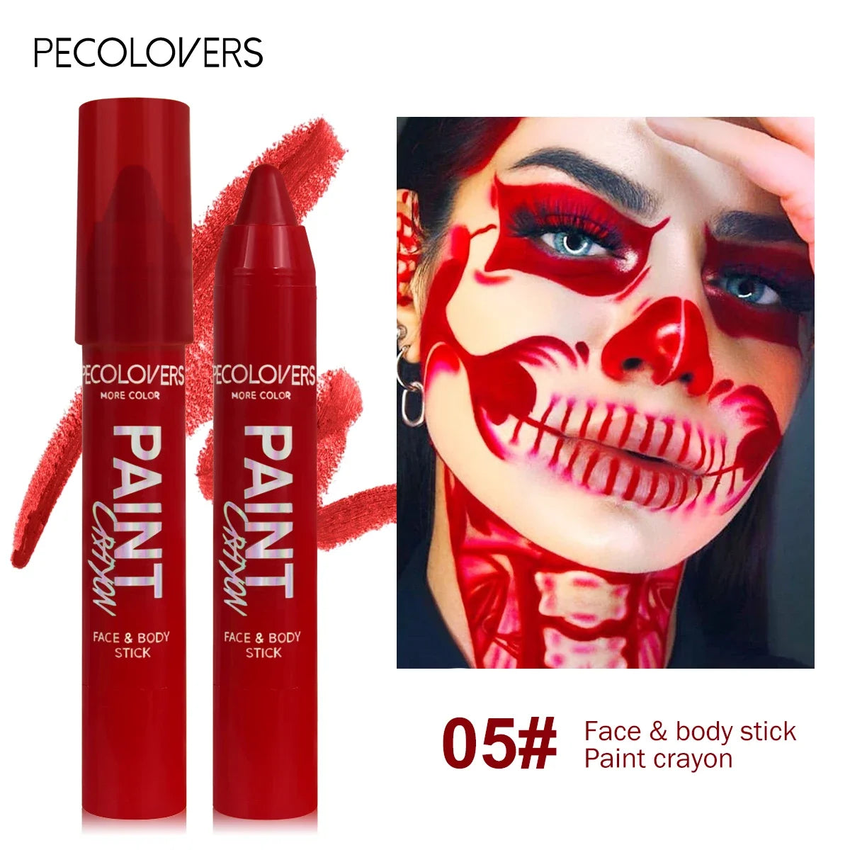 Face & Body Paint Sticks Body Paint Glow in The Dark Under UV Lights Face Painting Crayon Sticks Party
