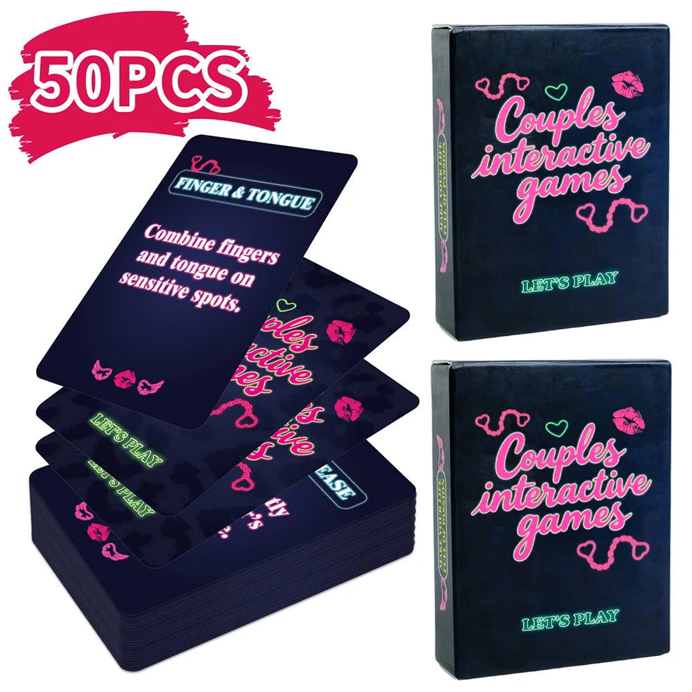 50PCS Sexual Couple Game Card