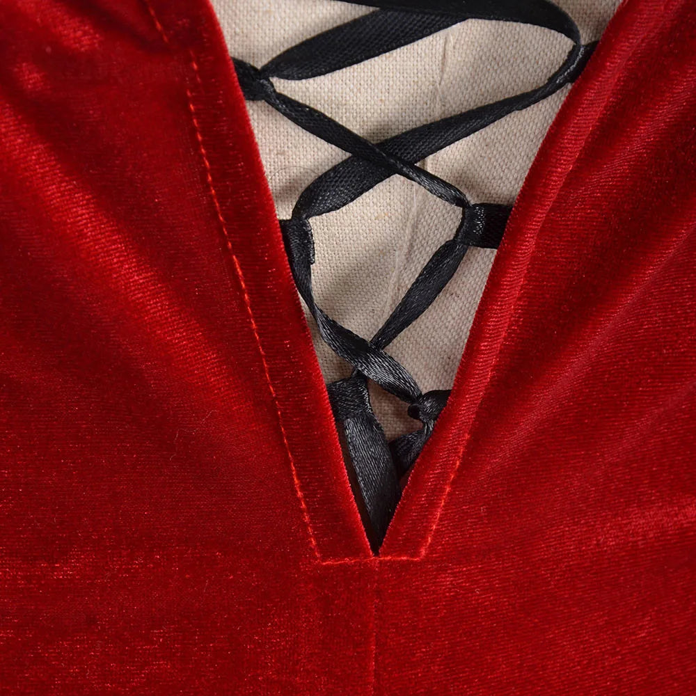 Hot Sale Ada Wong Cosplay Costume Cheongsam Lingerie Suit Red Dress (ressident evil biohazard)