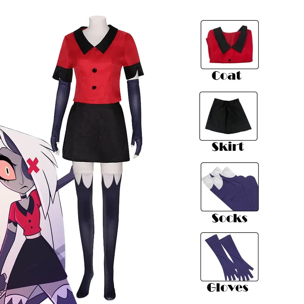 Hazbin Vaggie Cosplay Costume Hotel Uniforms
