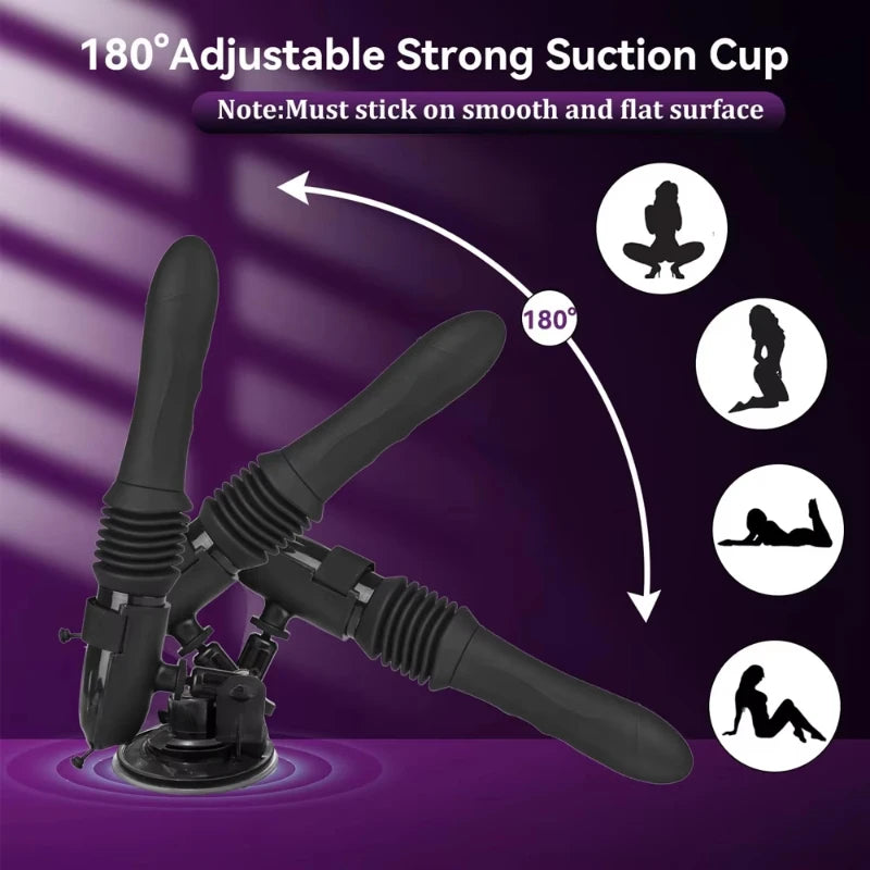 Sex Machine Thrusting Big Dildo Vibrator