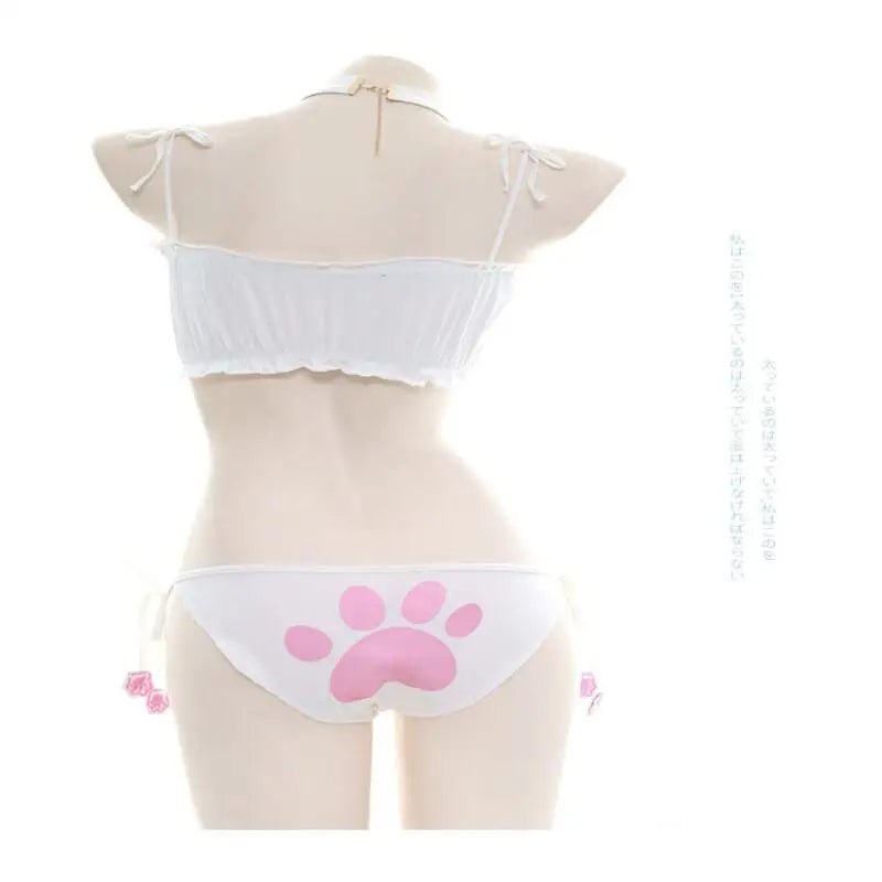 Anime sexy cat girl cosplay underwear
