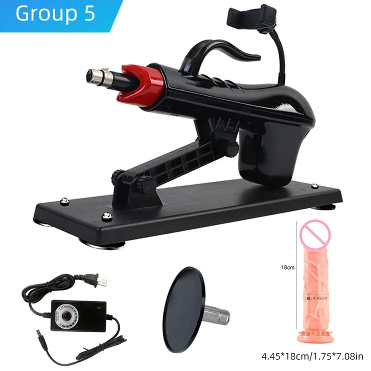 Automatic Sex Machine with Vagina Cup Sex Toys Dildo Mini Telescopic Sex Machine Thrusting Sex Toy Telescopic 3XLR Sexual Kits