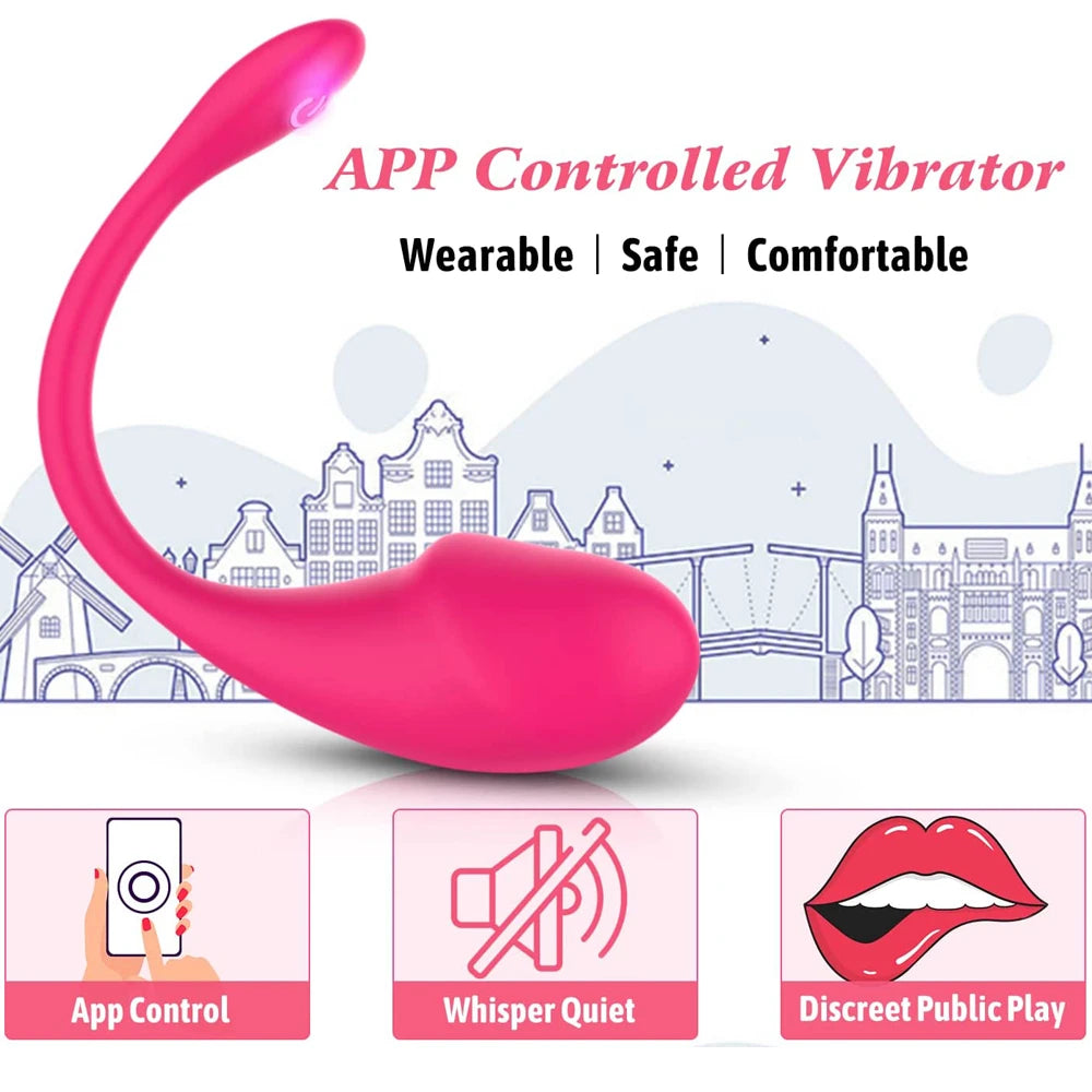 Wearable Vibrating Love Egg (APP Control)