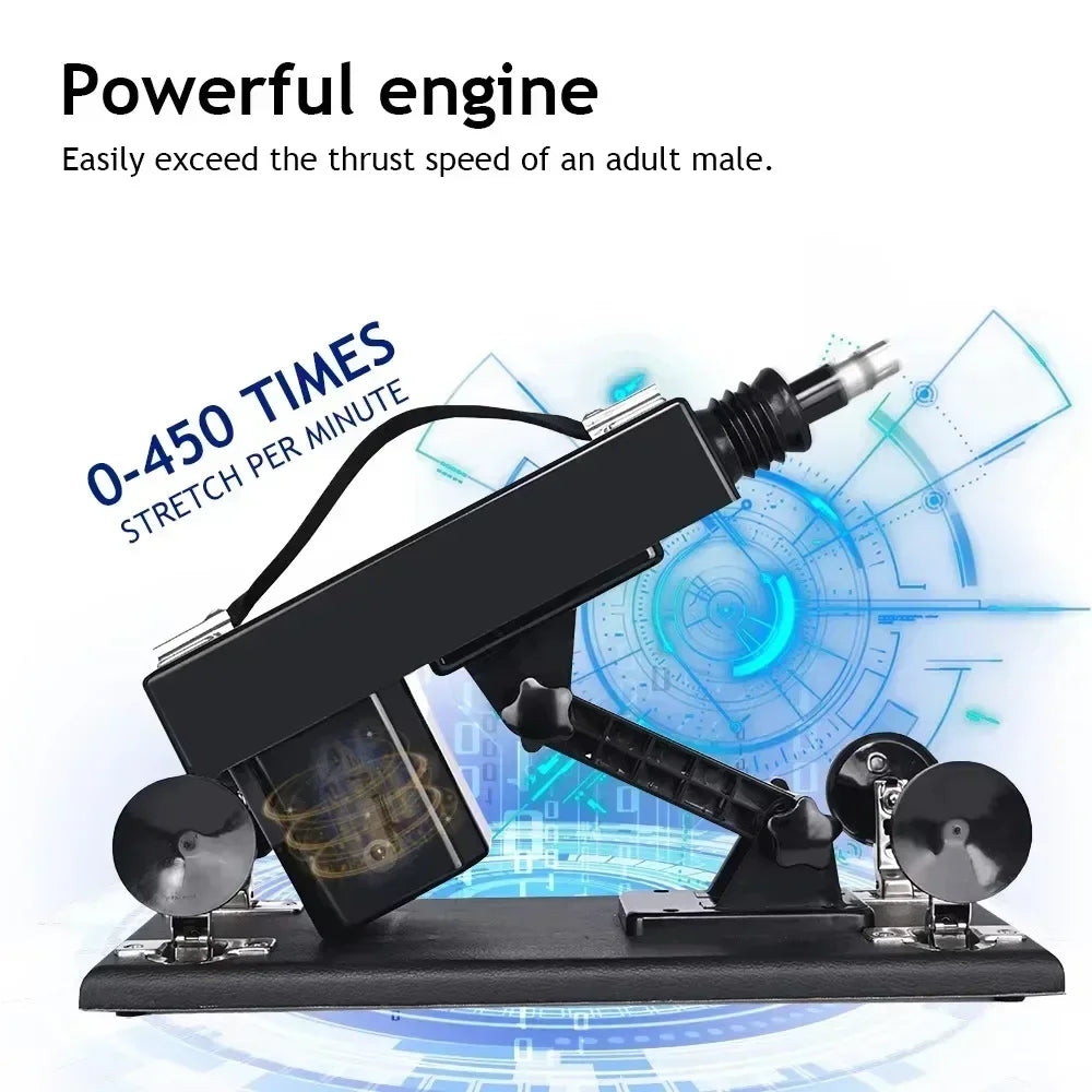 Sex Machine Automatic Thrusting Device for Men Women Masturbation Adjustable Vaginal Anal Massage Pumping Gun