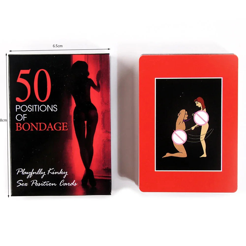 English Sex Card Game (50 Kinds of Card)
