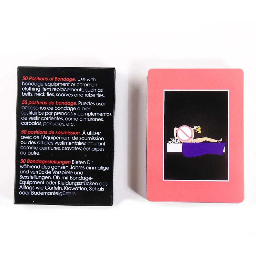 English Sex Card Game (50 Kinds of Card)