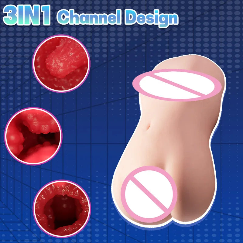 Realistic adult sex toys for men, providing a workout experience for anime-style fitness girls, with frequent use of pockets 18+