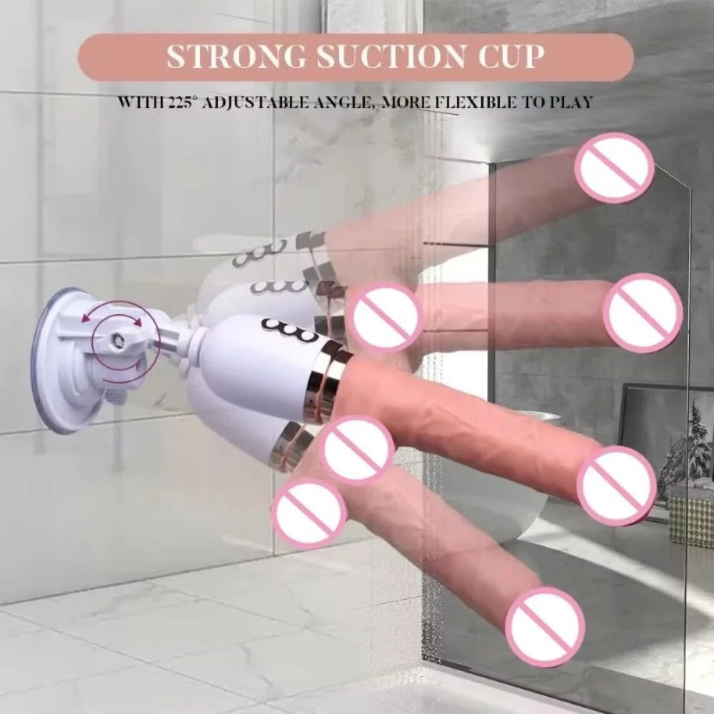 Electric Dildo Gun Sex Machine Simulation Telescopic Vibrator Female Masturbation Automatic Machine