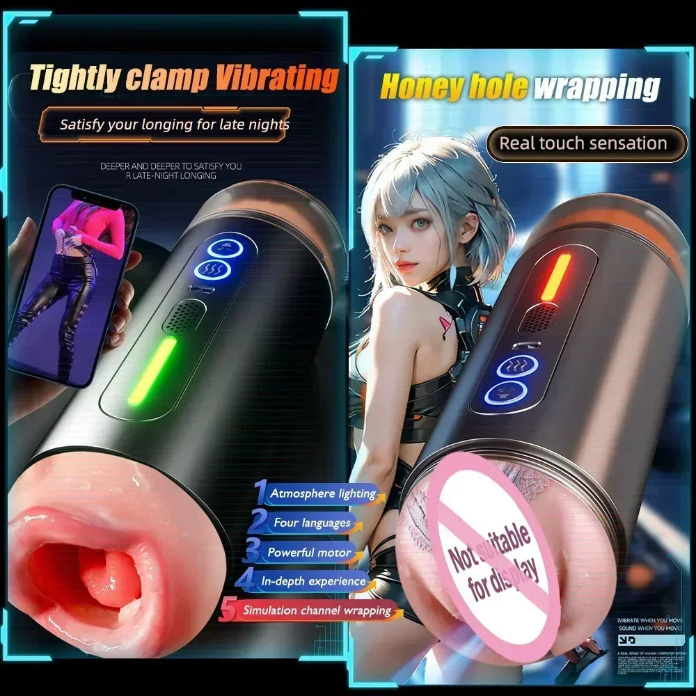 YX Blowjob Vibrating Masturbator (with Heating)