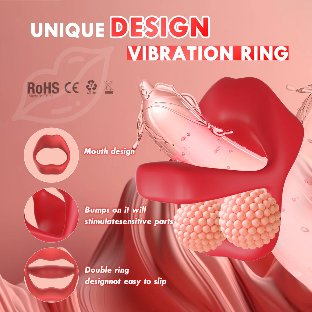 Cock Rings for Man (Vibrating Stimulator Ejaculation Delay)
